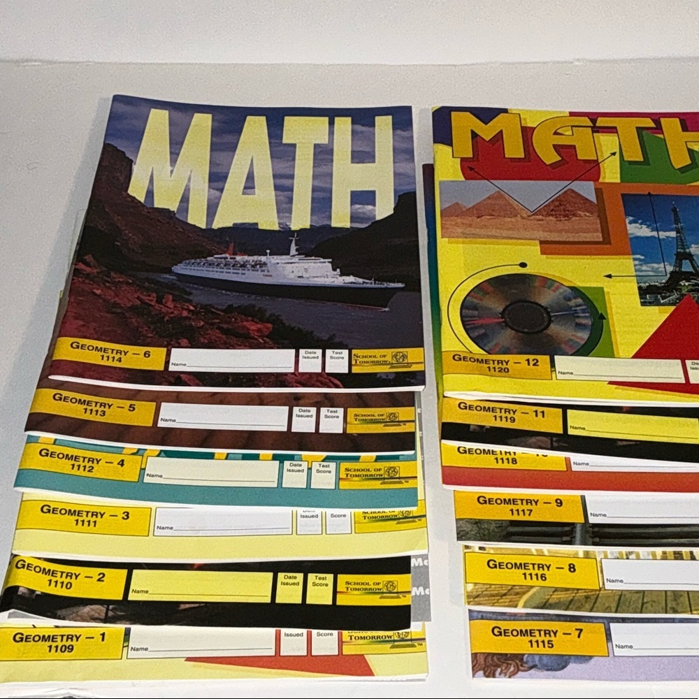 Accelerated Christian Education Geometry Books.